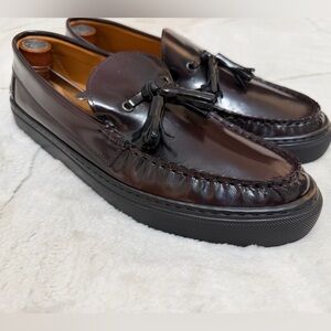 NEW! $190 Ted Baker Petie Cordovan Burgundy Men's Tassel Loafers 10